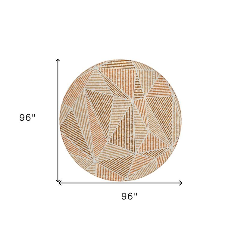 HomeRoots Geometric Transitional Rectangle Outdoor Rug