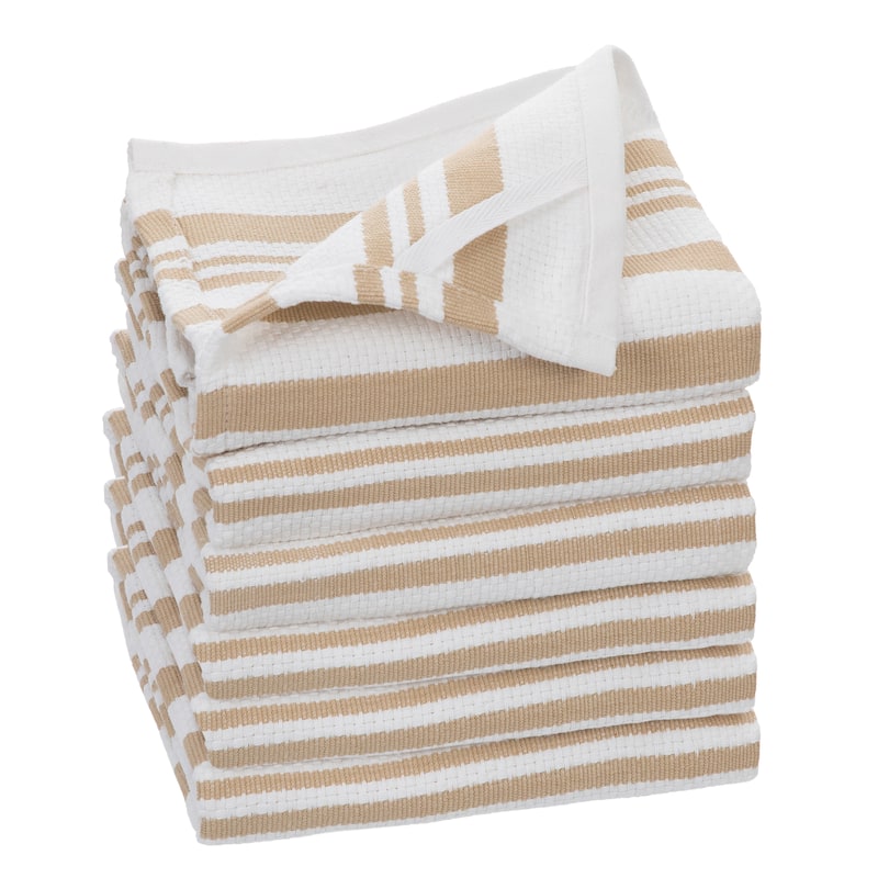 Fabstyles Broadway Stripe Cotton Kitchen Towels - 18x28
