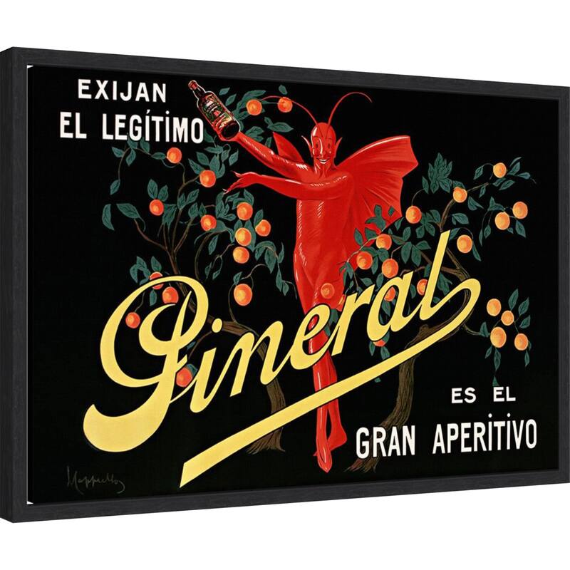 Exijan El Legitimo Pineral, 1912 by Leonetto Cappiello (23 x 16 in.), Framed Canvas Wall Art Print