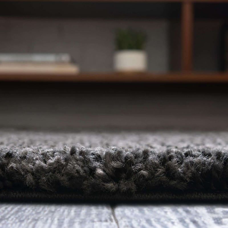 Solid/Striped Zoit Collection Area Rug