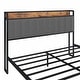preview thumbnail 6 of 16, Versatile Metal Platform Bed with Advanced Charging Feature and Stylish Headboard