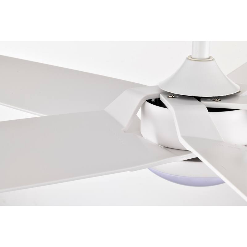 Angus 5-Blade Lighted Ceiling Fan with LED Lamp with Remote