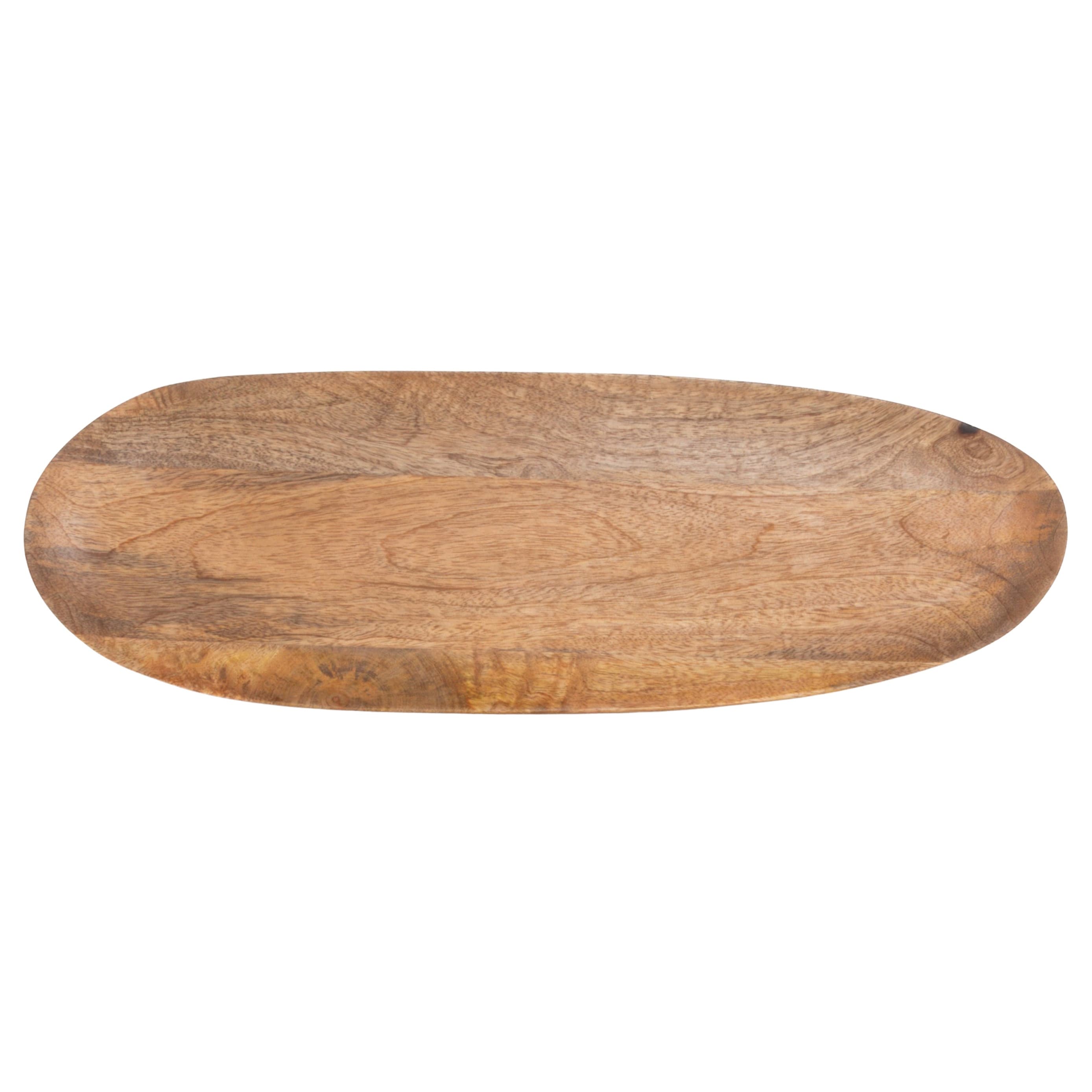 Oval Mango Wood Tray - 20