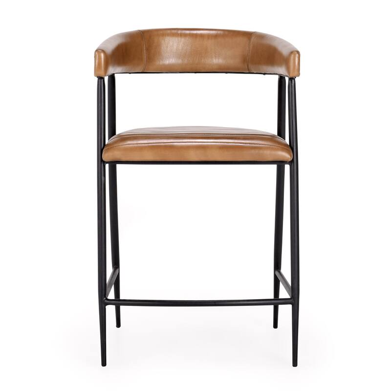 Classic Home Preston 26" Leather Counter Stool