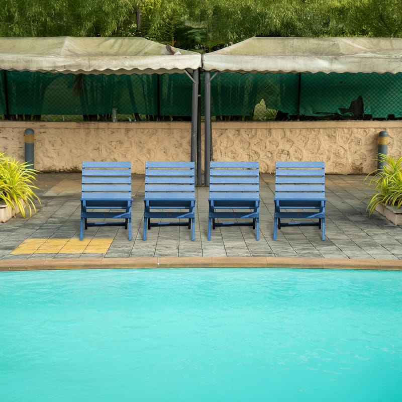 Versailles Fully Assembed All-Weather HDPE Outdoor Folding Patio Chair