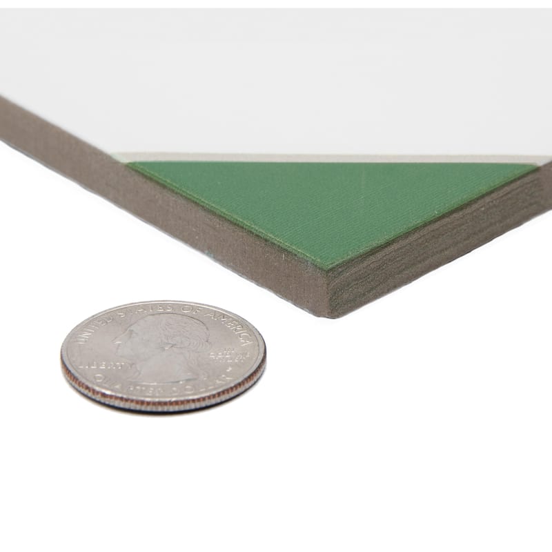 Merola Tile Canterbury Green 12-7/8" x 12-7/8" Porcelain Floor and Wall Tile