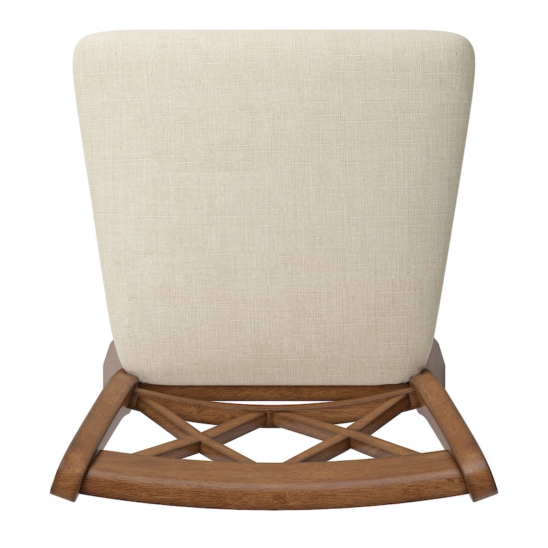 Eleanor Double X Back Wood Swivel Bar Stool by iNSPIRE Q Classic