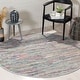 preview thumbnail 51 of 158, SAFAVIEH Handmade Rag Rug Vistiana Flatweave Cotton Rug 4' Round - Grey/Multi - Round