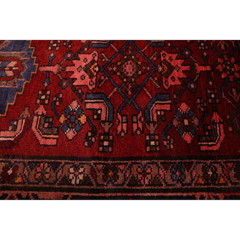 ECARPETGALLERY Hand-knotted Andelz Dark Red Wool Rug - 4'1 x 6'11
