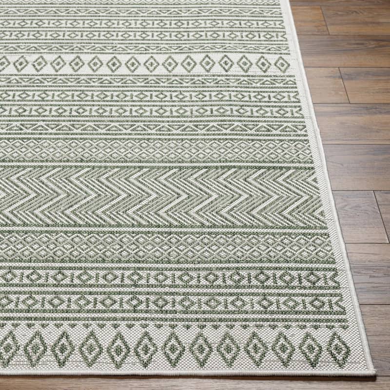 Livabliss Eagean Bohemian Tribal Outdoor Area Rug