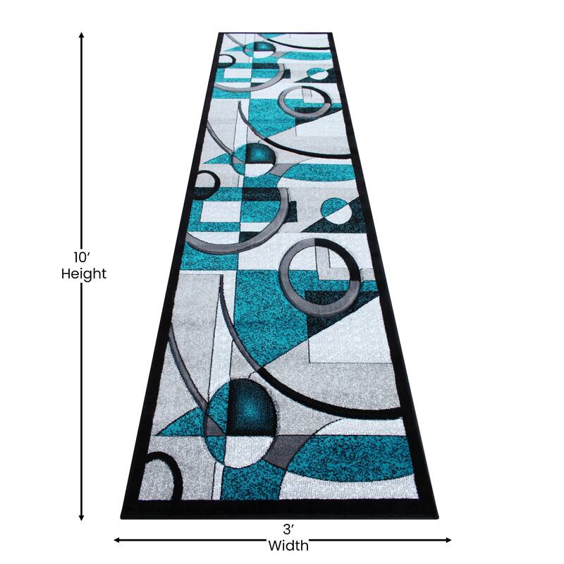 Modern Geometric Abstract Area Rug