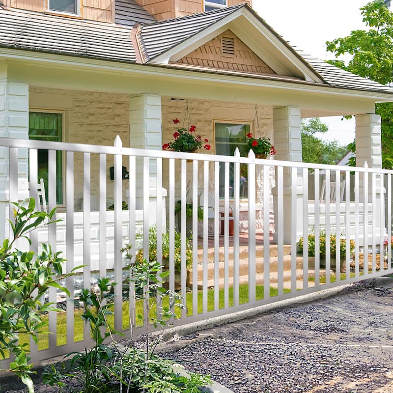 Garden Fence Outdoor Fence Panel Decorative Vinyl Picket Fence - 80*40