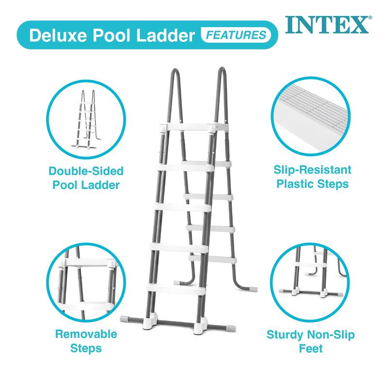 Intex - 52 Inch Pool Ladder with Removable Steps - 30.69