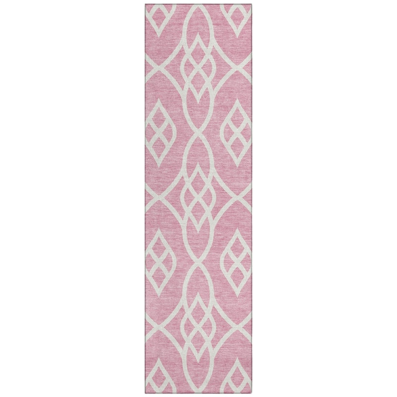 Machine Washable Indoor/ Outdoor Chantille Trellis Modern Rug