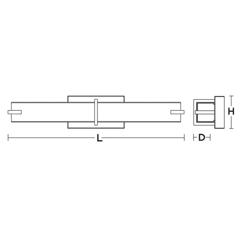 AFX Miller Satin Nickel LED Vanity