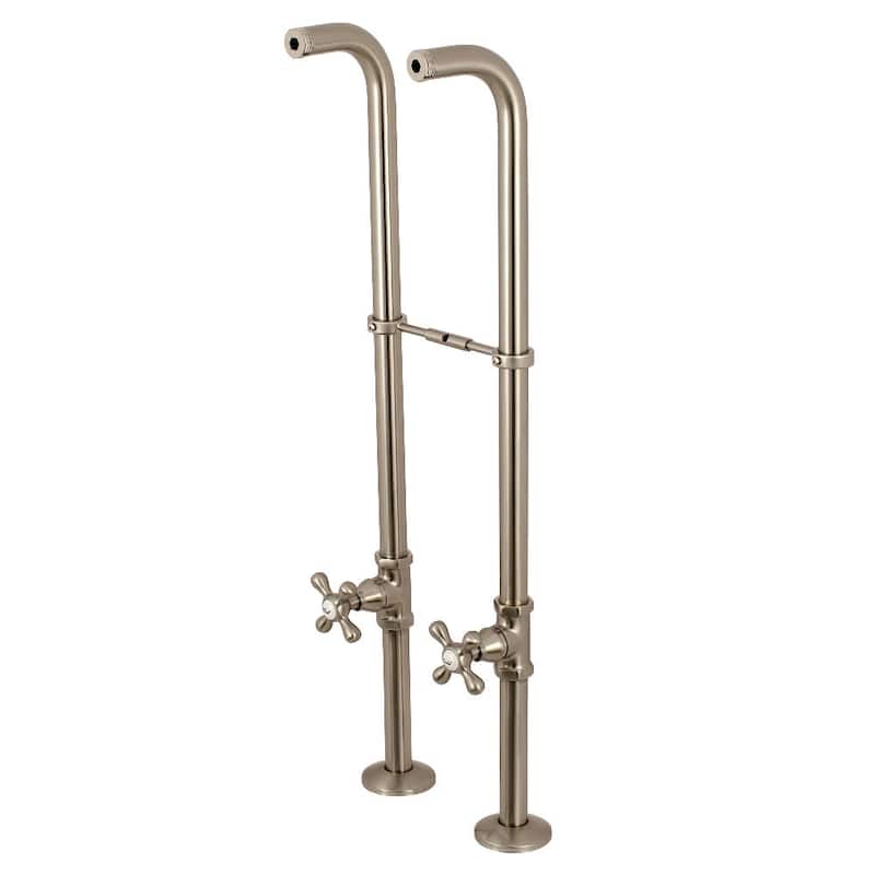 Kingston Brass Floor Mounted Supply Line with Stop Valve and Two