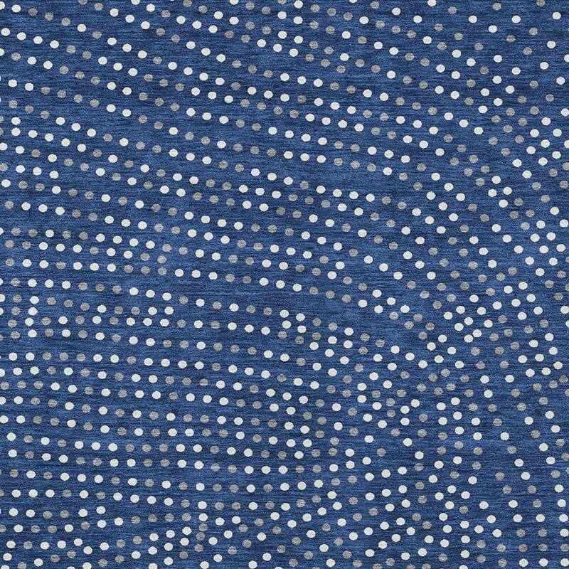 HomeRoots Polka Dot Transitional Rectangle Outdoor Rug