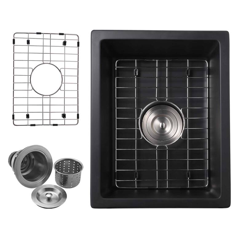 Undermount Bar Sink With Basket Strainer