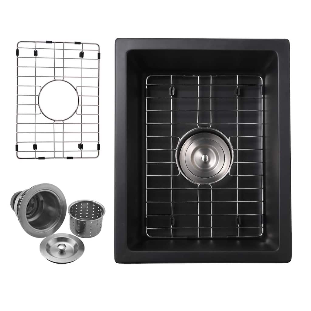 Undermount Bar Sink With Basket Strainer