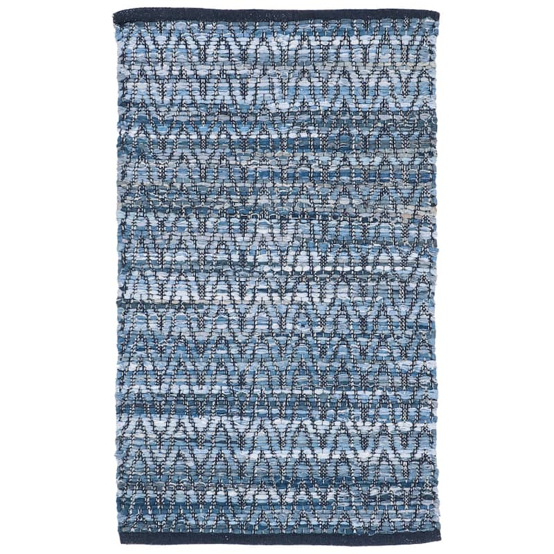 SAFAVIEH Handmade Montauk Leopold Stripe Casual Geometric Cotton Rug