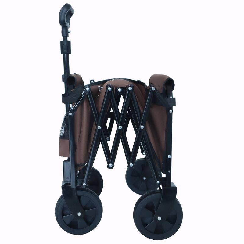 Expandable Dual-Layer Utility Wagon - 100% Extra Space for Convenient Storage