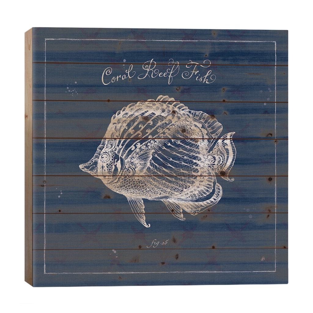 Underwater Life XIV Print On Wood by Daphne Brissonnet - Multi-Color