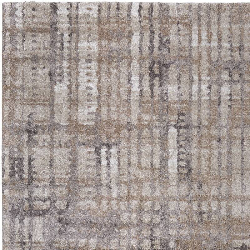 HomeRoots Abstract Industrial Rectangle Area Rug