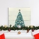 preview thumbnail 9 of 8, Christmas Shell Tree-Premium Gallery Wrapped Canvas - Ready to Hang - Multi-Color