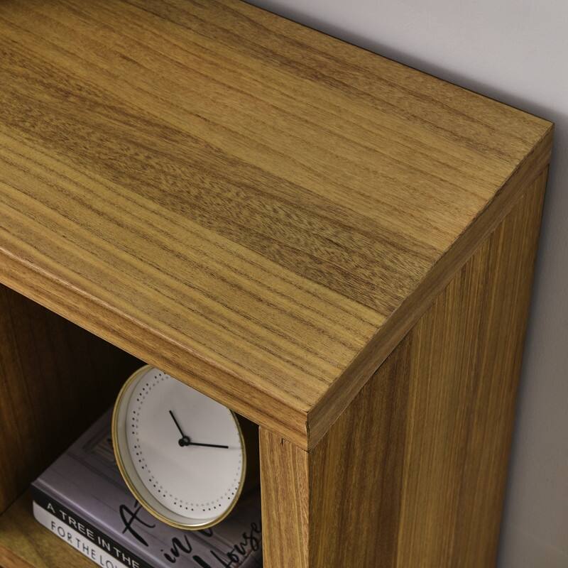 Freestanding Display Cabinet with 7 Cube Storage Spaces