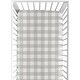 preview thumbnail 1 of 4, Sweet Jojo Designs Gray White Rustic Woodland Flannel Grey Buffalo Plaid Check Unisex Boy or Girl Collection Fitted Crib Sheet