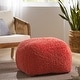 preview thumbnail 6 of 18, Moloney Modern Microfiber Chenille Pouf by Christopher Knight Home