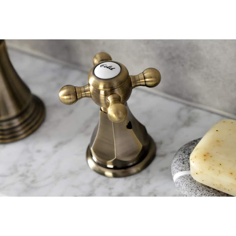 Kingston Brass FSC1973.BX Metropolitan 1.2 GPM Deck Mounted Widespread - Antique Brass