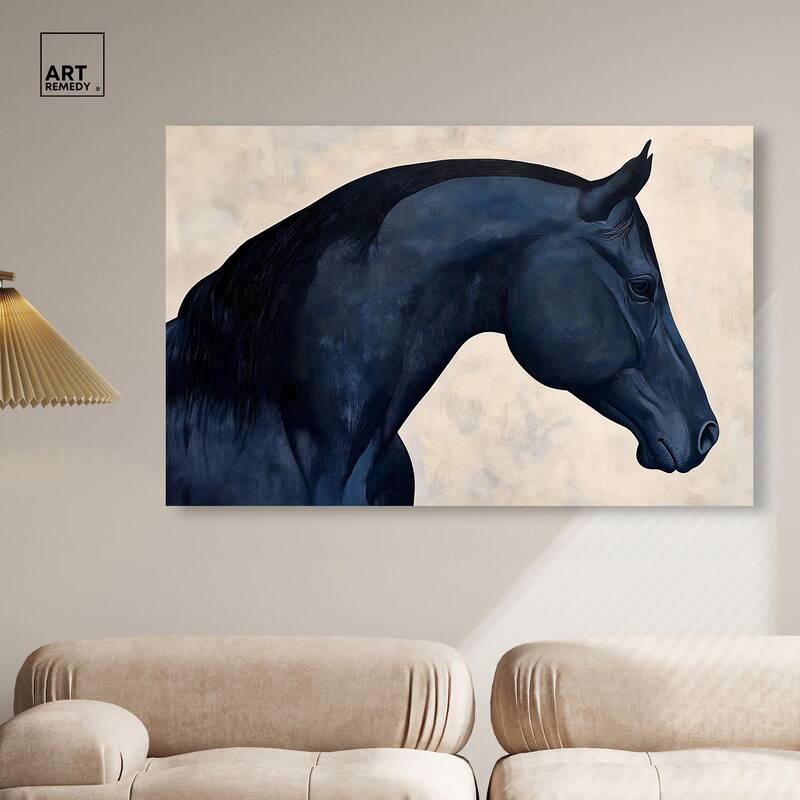 Blue Horse II Canvas by Art Remedy, Gallery Wrapped