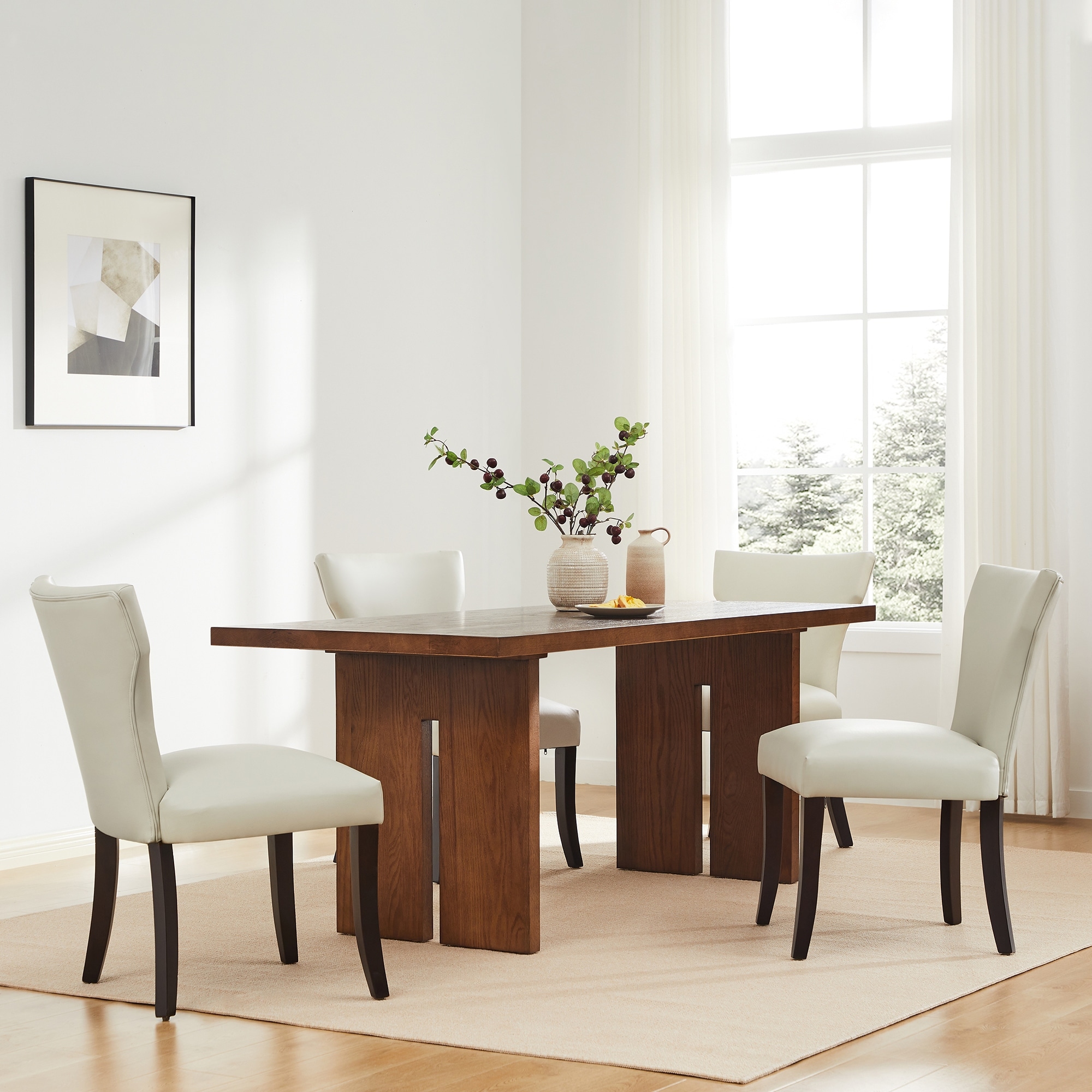 Cassidy solid sale wood dining table