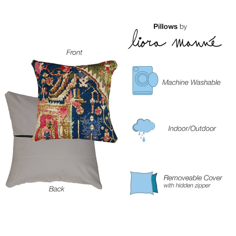 Liora Manne Marina Heriz Indoor/Outdoor Pillow