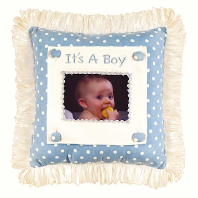 14" x 14" Boy Picture Picture Throw Pillow