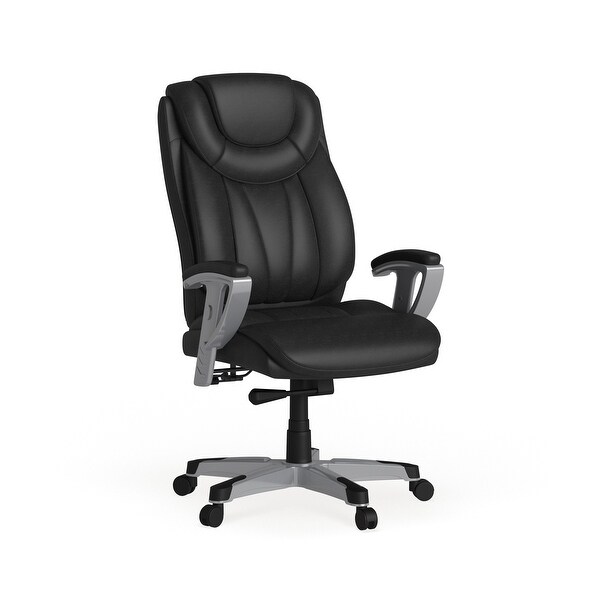 Big and tall shop office chair adjustable arms
