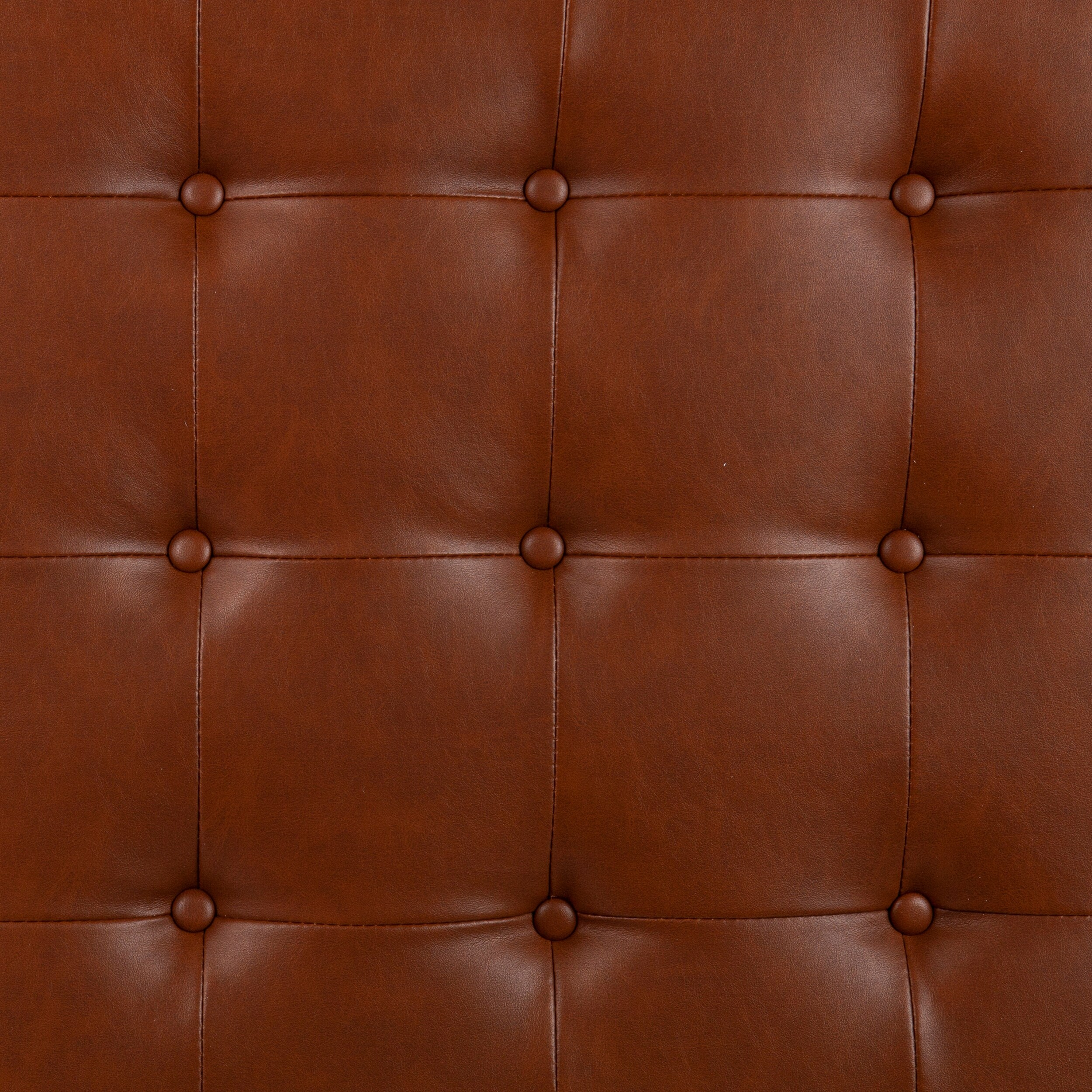 Strick & bolton healy 2024 leather tufted ottoman