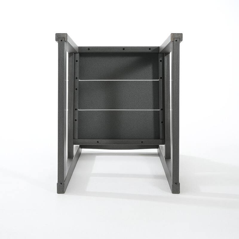 2-Pack HDPE Indoor/Outdoor Dining Chairs, All-Weather Garden & Patio Side Chairs with Modern Backrest