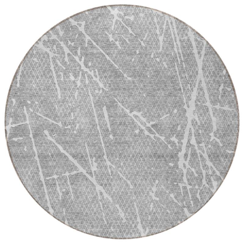 HomeRoots Abstract Transitional Rectangle Outdoor Rug