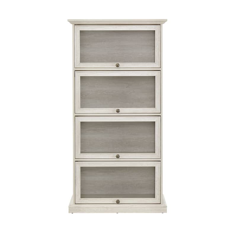 GDF Studio - Modern Cabinet Storage Curio Cabinet with Flip-Up Doors