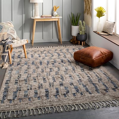 Onan Handmade Bohemian Textured Wool Area Rug