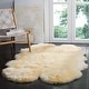 preview thumbnail 35 of 96, SAFAVIEH Handmade Natural Sheepskin Leanca 3.4-inch Thick Rug 3'7" x 5'11" - Champagne