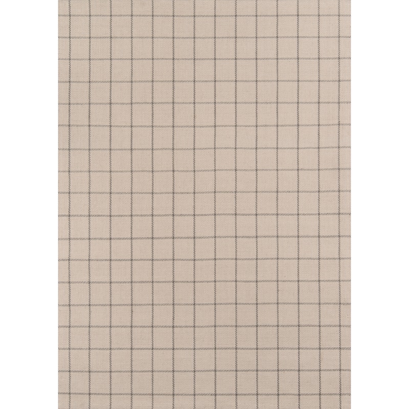 Erin Gates by Momeni Marlborough Deerfield Hand Woven Wool Plaid Area Rug - 5' x 8' - Ivory