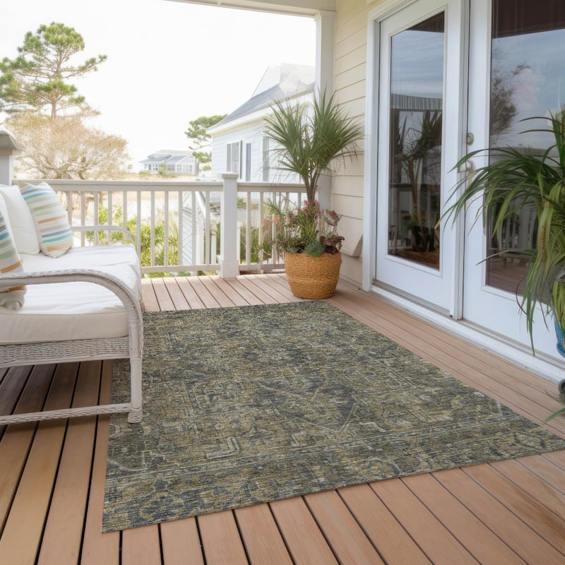 Paso Oriental Weather Resistant Timeless Grace Outdoor Rug