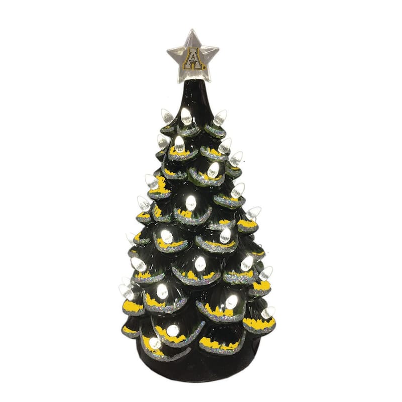 14 inch Appalchian State Ceramic Tree - black