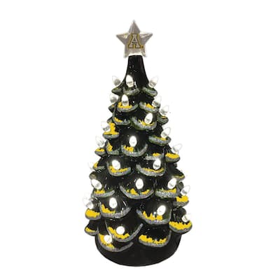 14 inch Appalchian State Ceramic Tree - black