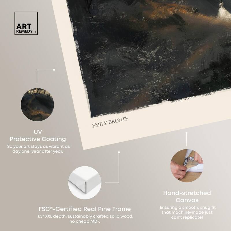 Wuthering Heights Canvas by Art Remedy, Gallery Wrapped