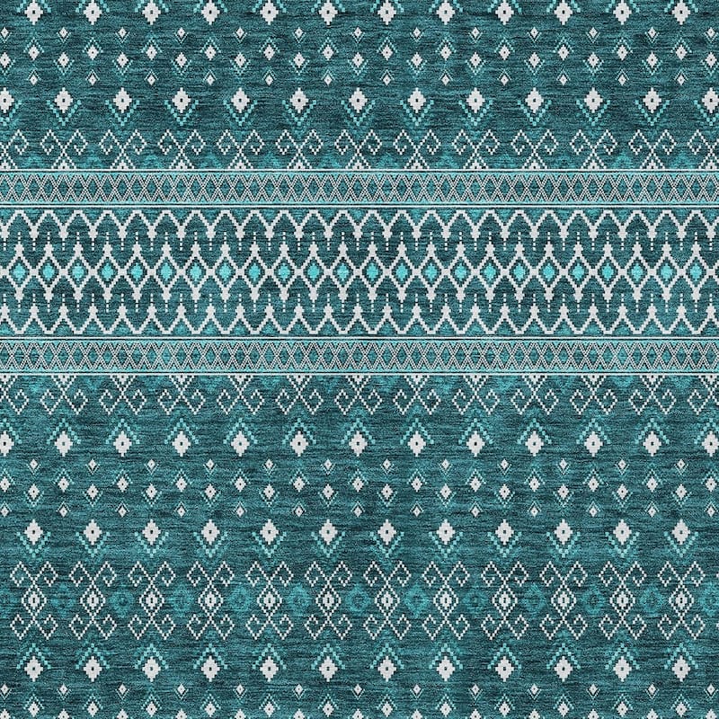 HomeRoots Tribal Transitional Rectangle Outdoor Rug