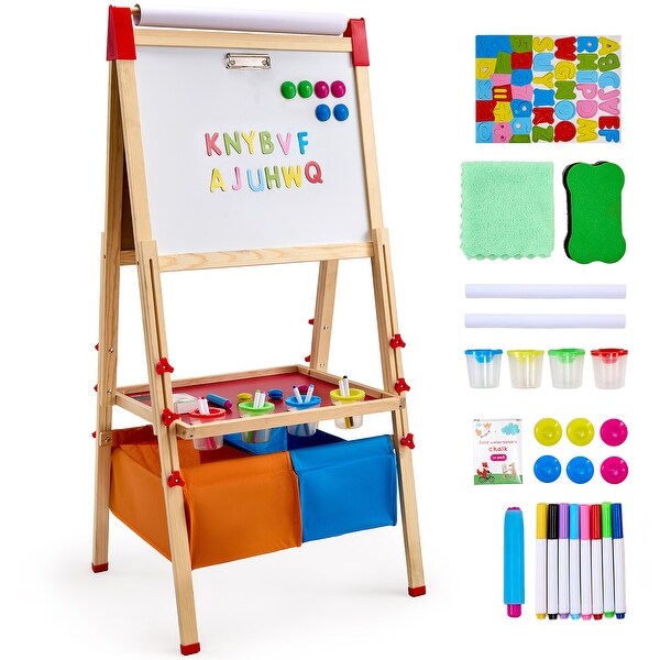 Art Easel for Kids Wooden Double-Sided Kid's Art Easel for Boy